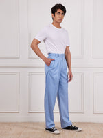 Load image into Gallery viewer, Powder Blue Tailored Trousers