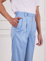 Load image into Gallery viewer, Powder Blue Tailored Trousers