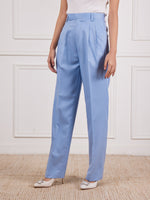 Load image into Gallery viewer, Powder Blue Tailored Trousers