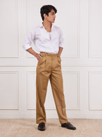 Load image into Gallery viewer, Brown Tailored Trousers