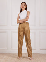 Load image into Gallery viewer, Brown Tailored Trousers