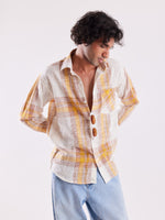 Load image into Gallery viewer, Linen-blend Striped Shirt