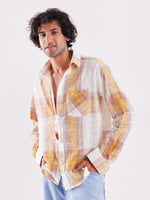 Load image into Gallery viewer, Linen-blend Striped Shirt