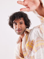 Load image into Gallery viewer, Linen-blend Striped Shirt