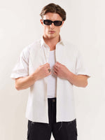 Load image into Gallery viewer, White Cropped Shirt