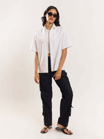 Load image into Gallery viewer, White Cropped Shirt