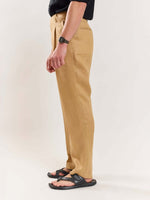 Load image into Gallery viewer, Tan Brown Linen Trousers