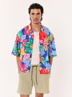Load image into Gallery viewer, A Day in Tulum Printed Cropped Shirt