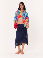Load image into Gallery viewer, A Day in Tulum Printed Cropped Shirt