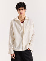 Load image into Gallery viewer, Almond White Gauze Holiday Shirt