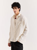 Load image into Gallery viewer, Almond White Gauze Holiday Shirt