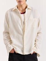 Load image into Gallery viewer, Almond White Gauze Holiday Shirt