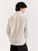 Load image into Gallery viewer, Almond White Gauze Holiday Shirt