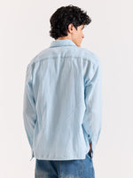 Load image into Gallery viewer, Baby Blue Gauze Holiday Shirt