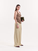 Load image into Gallery viewer, Beige Baggy Fit Trousers