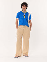 Load image into Gallery viewer, Beige Gauze Pull-on Pants