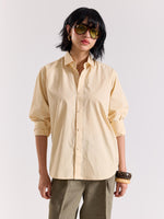 Load image into Gallery viewer, Beige Poplin Shirt