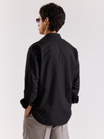 Load image into Gallery viewer, Black Poplin Shirt