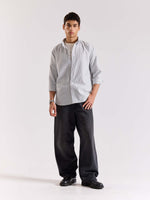 Load image into Gallery viewer, Relaxed Fit Black Striped Shirt