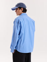Load image into Gallery viewer, Blue Box Checkered Cropped Shirt