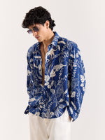 Load image into Gallery viewer, Blue Safari Printed Shirt