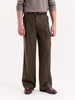 Load image into Gallery viewer, Brown Baggy Fit Trousers