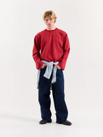 Load image into Gallery viewer, Cherry Red Loose Fit Cropped T-Shirt