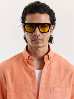 Load image into Gallery viewer, Coral Chambray Linen Shirt