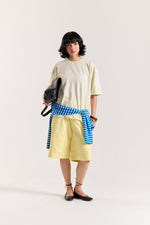 Load image into Gallery viewer, Cream Loose Fit Cropped T-Shirt