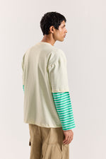 Load image into Gallery viewer, Cream Loose Fit Cropped T-Shirt