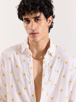 Load image into Gallery viewer, Daisy Dew Embroidered Gauze Holiday Shirt