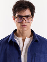 Load image into Gallery viewer, Dark Dusty Blue Corduroy Oversized Shirt