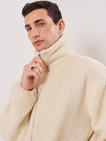 Load image into Gallery viewer, Drop Shoulder Teddy Jacket