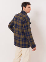 Load image into Gallery viewer, Relaxed Fit Plaid Zipper Jacket