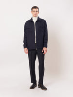 Load image into Gallery viewer, Relaxed Fit Textured Zipper Jacket