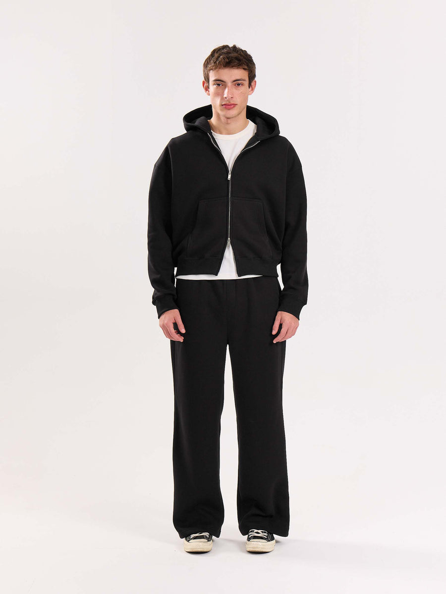 Cropped Zip Hoodie とパンツ Mサイズセット Buy Black Cropped Zip-Up Hoodie Online at Best Price | 5Feet11