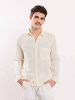 Load image into Gallery viewer, Cream Gauze Holiday Shirt