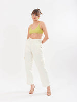 Load image into Gallery viewer, Off White Corduroy Cargo Trousers