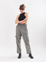 Load image into Gallery viewer, Ash Grey Corduroy Cargo Trousers
