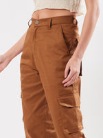 Load image into Gallery viewer, Brown Cargo Trousers