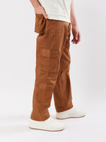 Load image into Gallery viewer, Brown Cargo Trousers