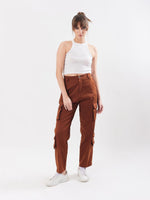 Load image into Gallery viewer, Brown Cargo Trousers