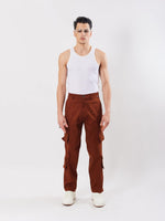 Load image into Gallery viewer, Brown Cargo Trousers