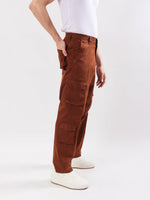 Load image into Gallery viewer, Brown Cargo Trousers