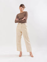 Load image into Gallery viewer, Cream Cargo Trousers