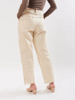Load image into Gallery viewer, Cream Cargo Trousers