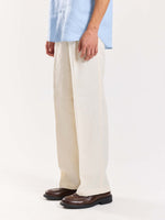 Load image into Gallery viewer, Cream Linen Baggy Fit Trousers