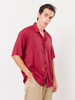 Load image into Gallery viewer, Cherry Red Resort Shirt