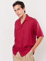 Load image into Gallery viewer, Cherry Red Resort Shirt