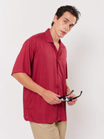 Load image into Gallery viewer, Cherry Red Resort Shirt